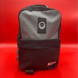 NWT Neff CROSSBODY PACK Mini Sling SHOULDER BAG Travel Gym BLACK HEATHER  Unisex
